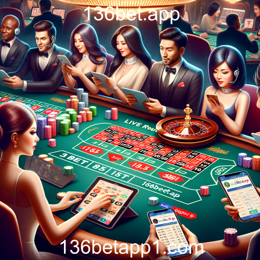 Experiência Imersiva no Casino Ao Vivo do 136bet.app